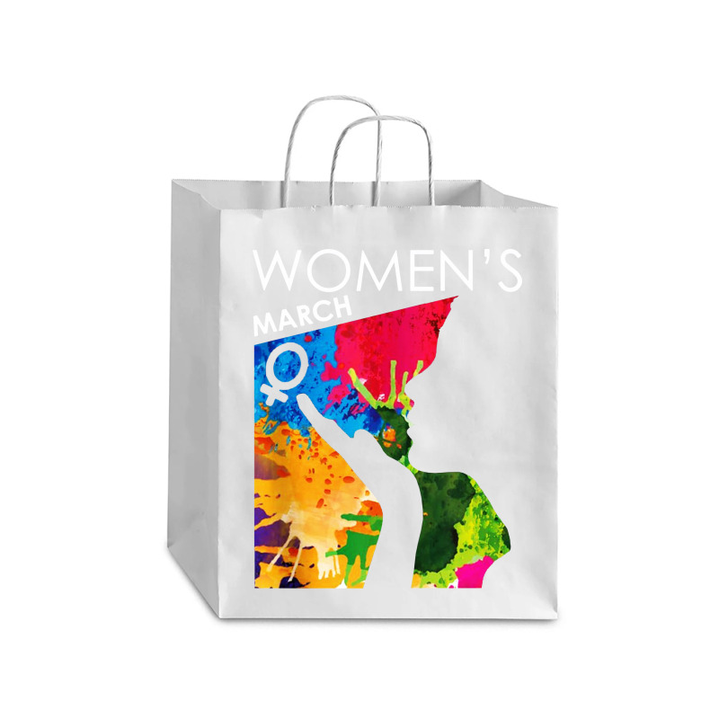 Womens March 2020 Cool Paint Debie Paper Bag - 10 X 5 X 13 | Artistshot