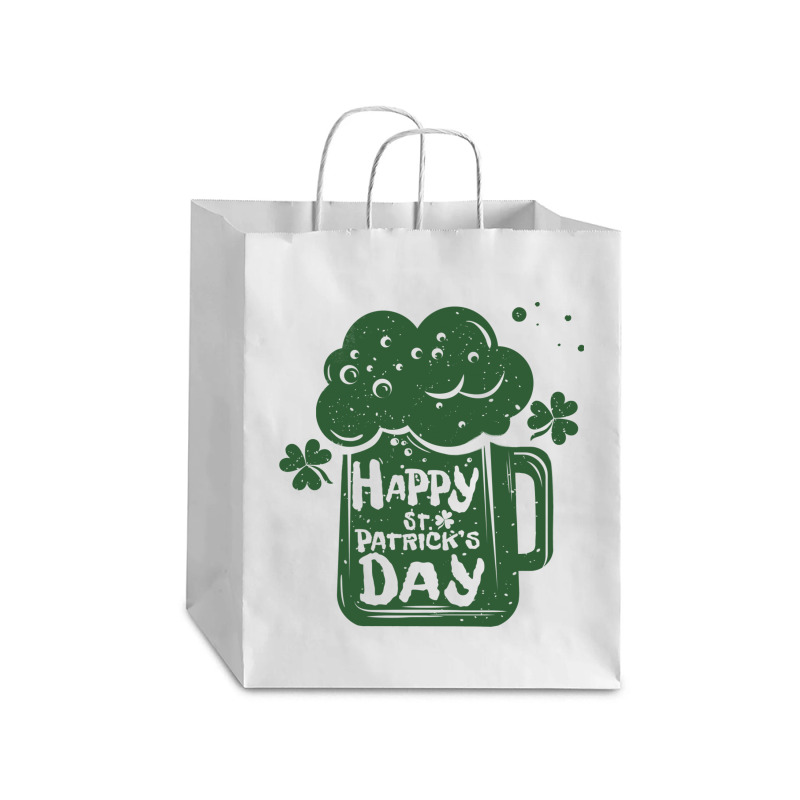 St Patricks Day Shamrock Debie Paper Bag - 10 X 5 X 13 | Artistshot