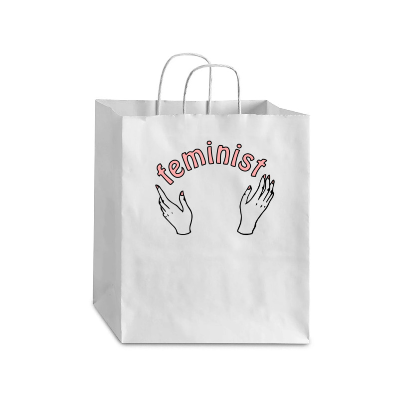 Feminist Doodle Debie Paper Bag - 10 X 5 X 13 | Artistshot