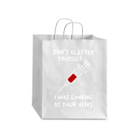 I Was Looking At Your Veins Debie Paper Bag - 10 X 5 X 13 | Artistshot