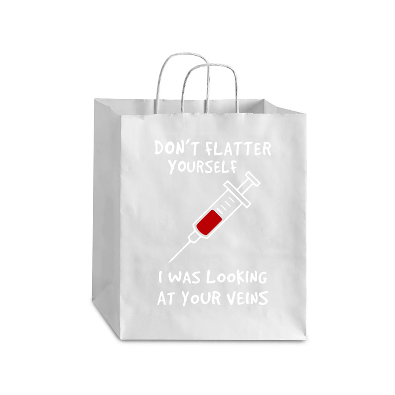 I Was Looking At Your Veins Debie Paper Bag - 10 X 5 X 13 | Artistshot