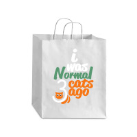 I Was Normal Cats Debie Paper Bag - 10 X 5 X 13 | Artistshot