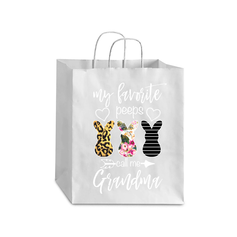 My Favorite Peeps Call Me Grandma For Dark Debie Paper Bag - 10 X 5 X 13 | Artistshot