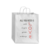 All You Need Is Love Equations Debie Paper Bag - 10 X 5 X 13 | Artistshot