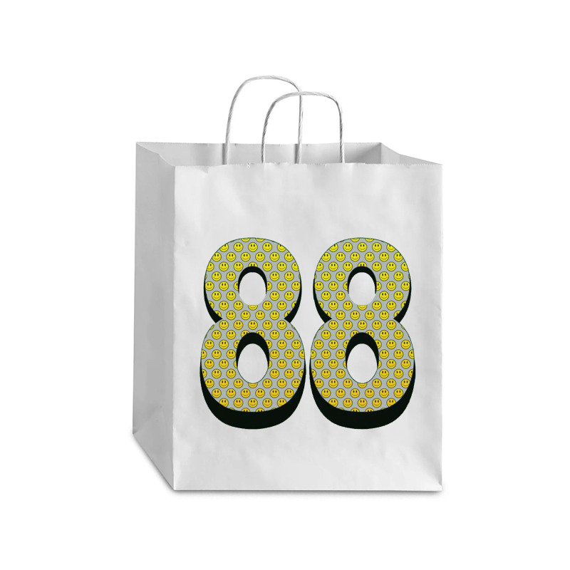 88 Smiley Face Debie Paper Bag - 10 X 5 X 13 | Artistshot