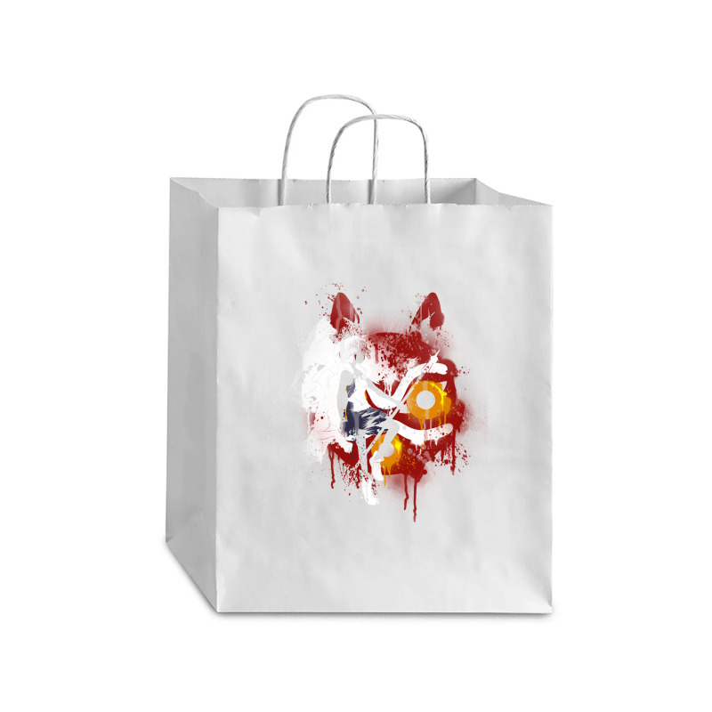 Mononoke Graffiti Debie Paper Bag - 10 x 5 x 13 by Fearcheck | Artistshot