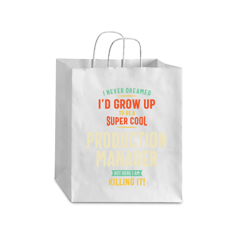 Super Cool Production Manager Debie Paper Bag - 10 X 5 X 13 | Artistshot