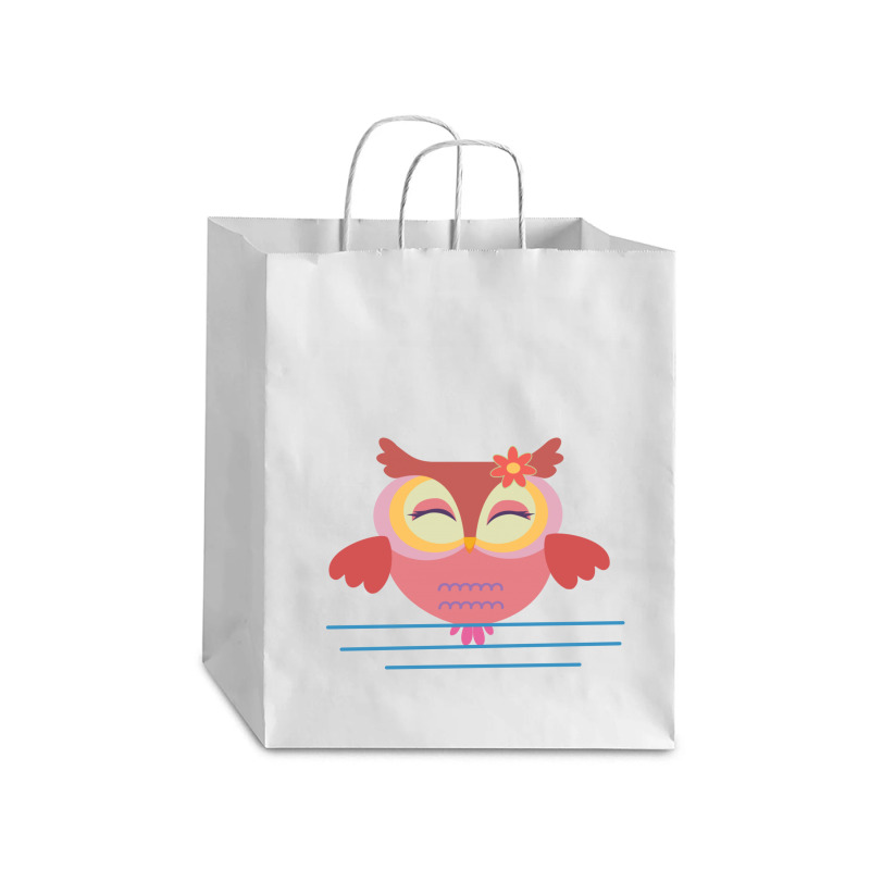 Owl Mom Debie Paper Bag - 10 X 5 X 13 | Artistshot