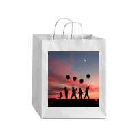 Kids And Balloons Debie Paper Bag - 10 X 5 X 13 | Artistshot