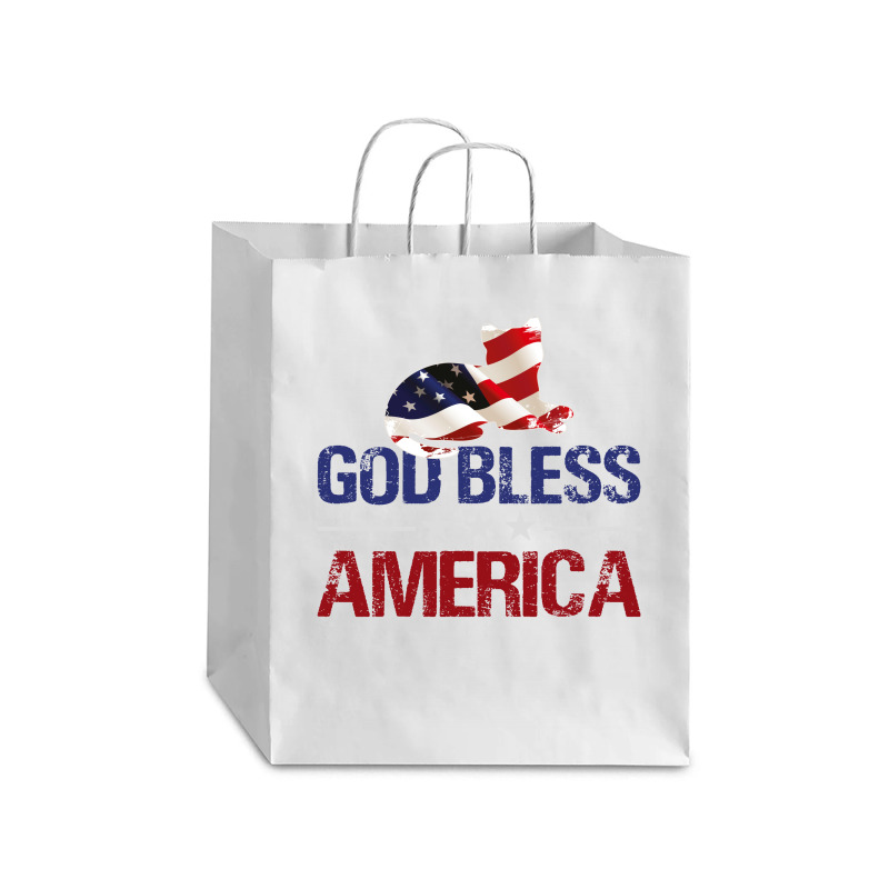 God Bless America Debie Paper Bag - 10 X 5 X 13 | Artistshot