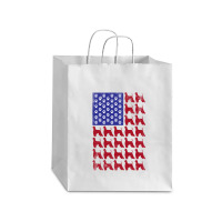 Afghan Hound American Flag Patriotic 4th Of July Debie Paper Bag - 10 X 5 X 13 | Artistshot