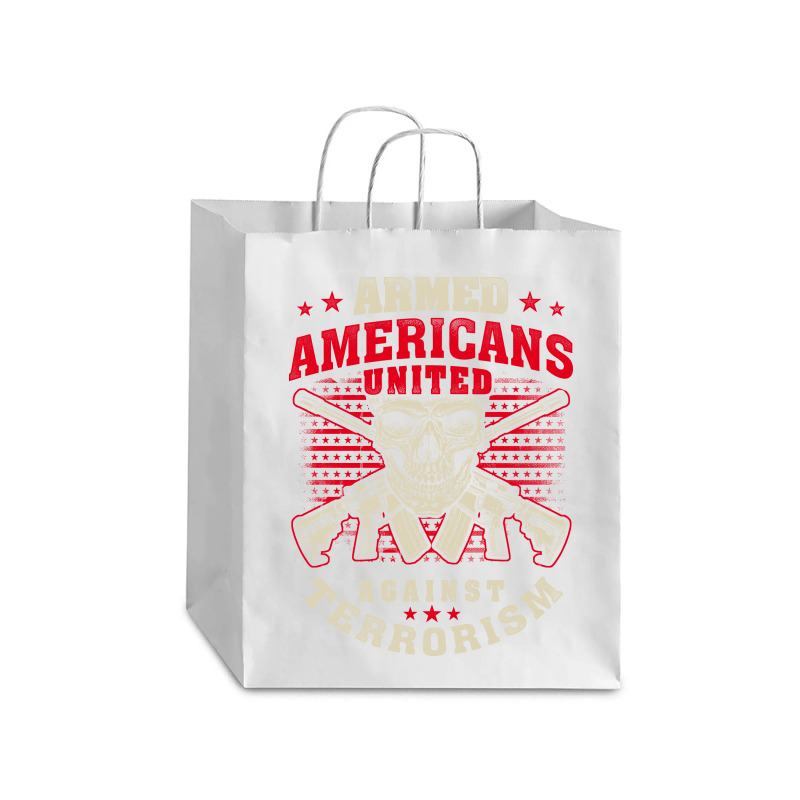 Armed Americans United Against Terrorism Patriot Against Terrorism Debie Paper Bag - 10 X 5 X 13 | Artistshot