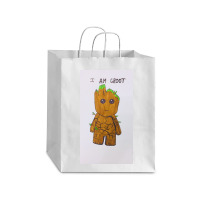 Groot Add Your Name Debie Paper Bag - 10 X 5 X 13 | Artistshot