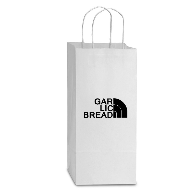 Gar Lic Bread Black Double Wine Paper Bag - 6 1/2 X 3 1/2 X 12 3/8 | Artistshot