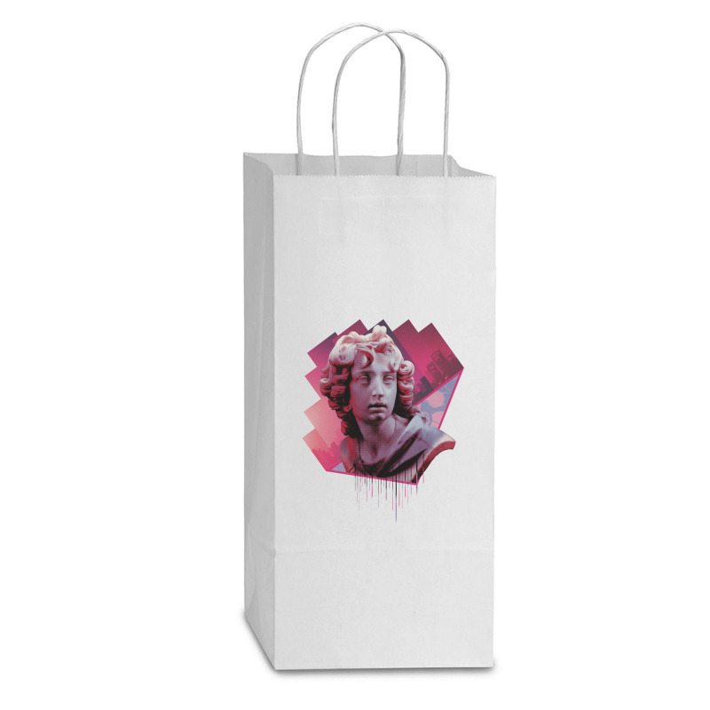 Emanate Double Wine Paper Bag - 6 1/2 X 3 1/2 X 12 3/8 | Artistshot