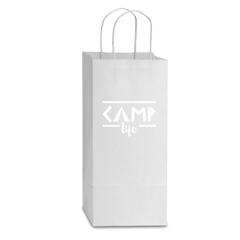 Camp Life Double Wine Paper Bag - 6 1/2 X 3 1/2 X 12 3/8 | Artistshot