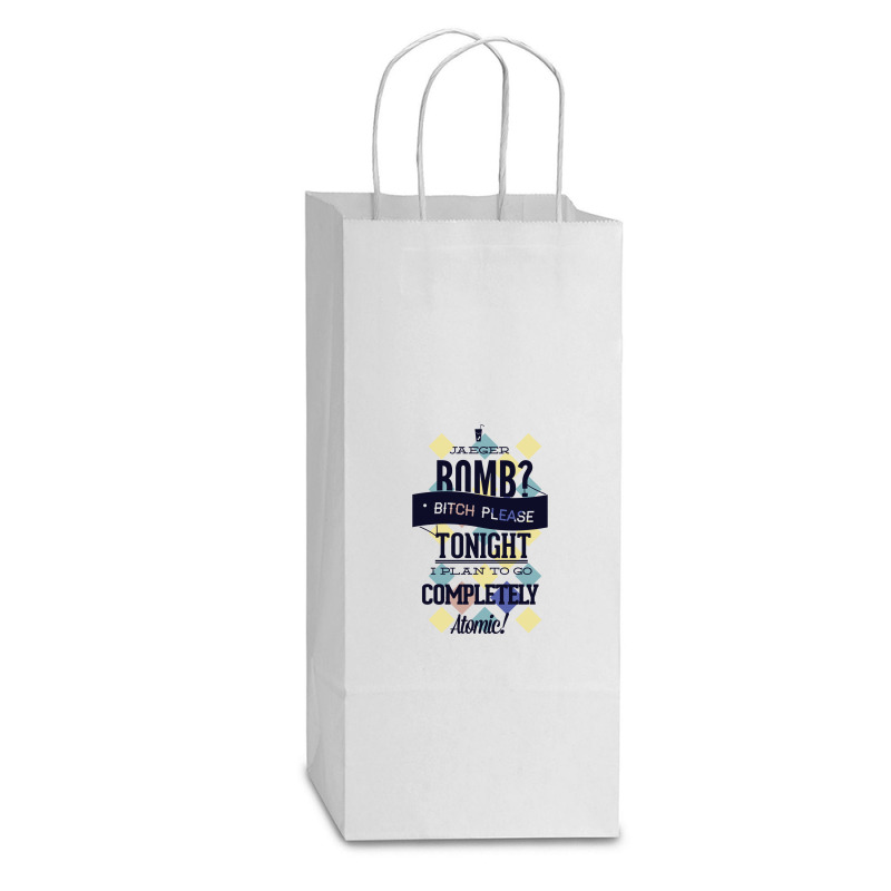 Jaeger Bomb Completely Atomic Double Wine Paper Bag - 6 1/2 X 3 1/2 X 12 3/8 | Artistshot