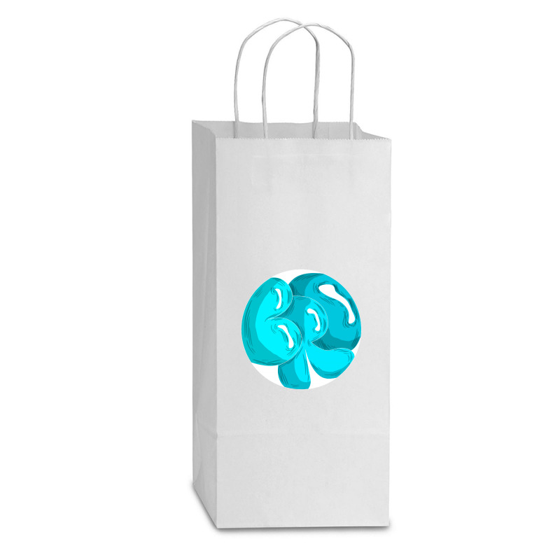 Bro White Double Wine Paper Bag - 6 1/2 X 3 1/2 X 12 3/8 | Artistshot