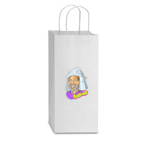 Freshred Double Wine Paper Bag - 6 1/2 X 3 1/2 X 12 3/8 | Artistshot