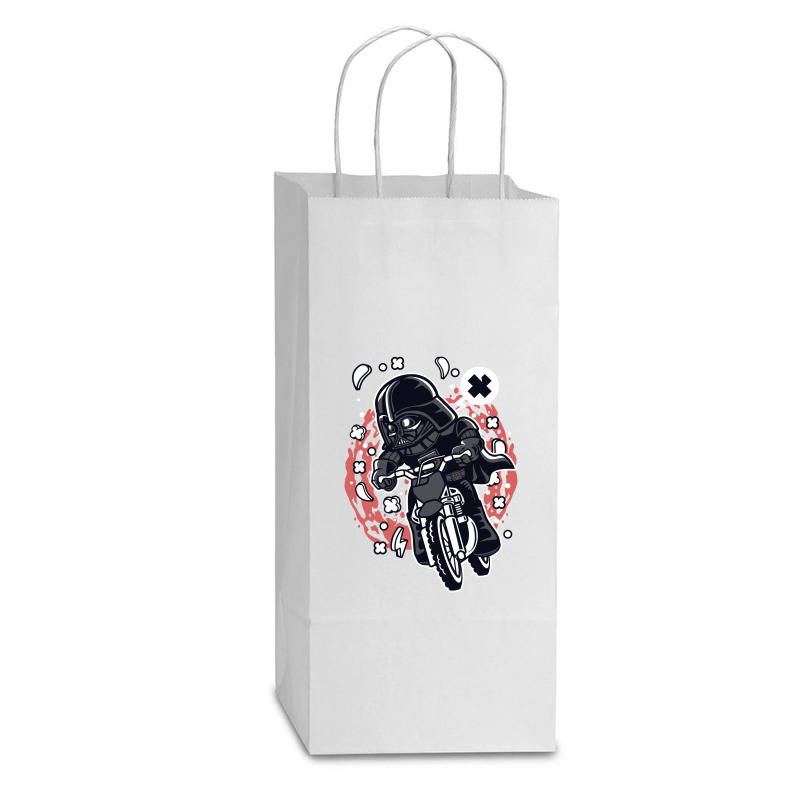 Vader Motocross Rider Double Wine Paper Bag - 6 1/2 X 3 1/2 X 12 3/8 | Artistshot