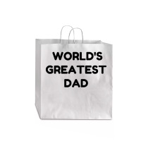 World's Greatest Dad Jumbo Paper Bag - 18 X 7 X 18 3/4 | Artistshot