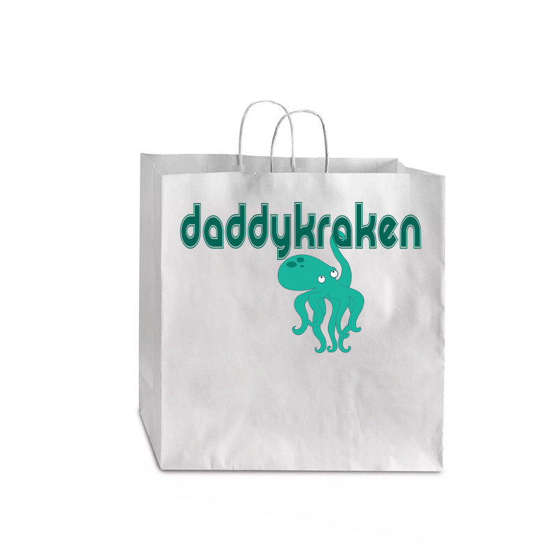 Daddy Kraken Jumbo Paper Bag - 18 X 7 X 18 3/4 | Artistshot