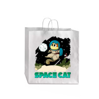 Space Cat Jumbo Paper Bag - 18 X 7 X 18 3/4 | Artistshot