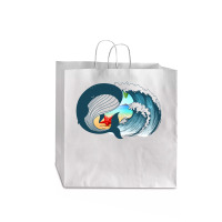 Ocean Heart Jumbo Paper Bag - 18 X 7 X 18 3/4 | Artistshot