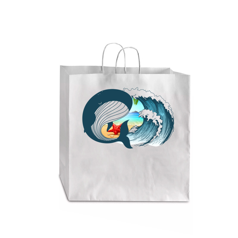 Ocean Heart Jumbo Paper Bag - 18 X 7 X 18 3/4 | Artistshot