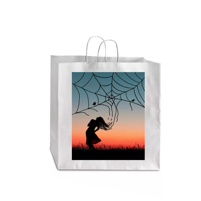 Spider Web Jumbo Paper Bag - 18 X 7 X 18 3/4 | Artistshot