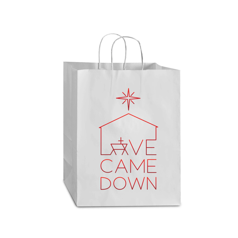 Love Came Down Red Mart Paper Bag -13 X 7 X 17 | Artistshot