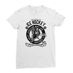 ice hockey Ladies Fitted T-Shirt | Artistshot