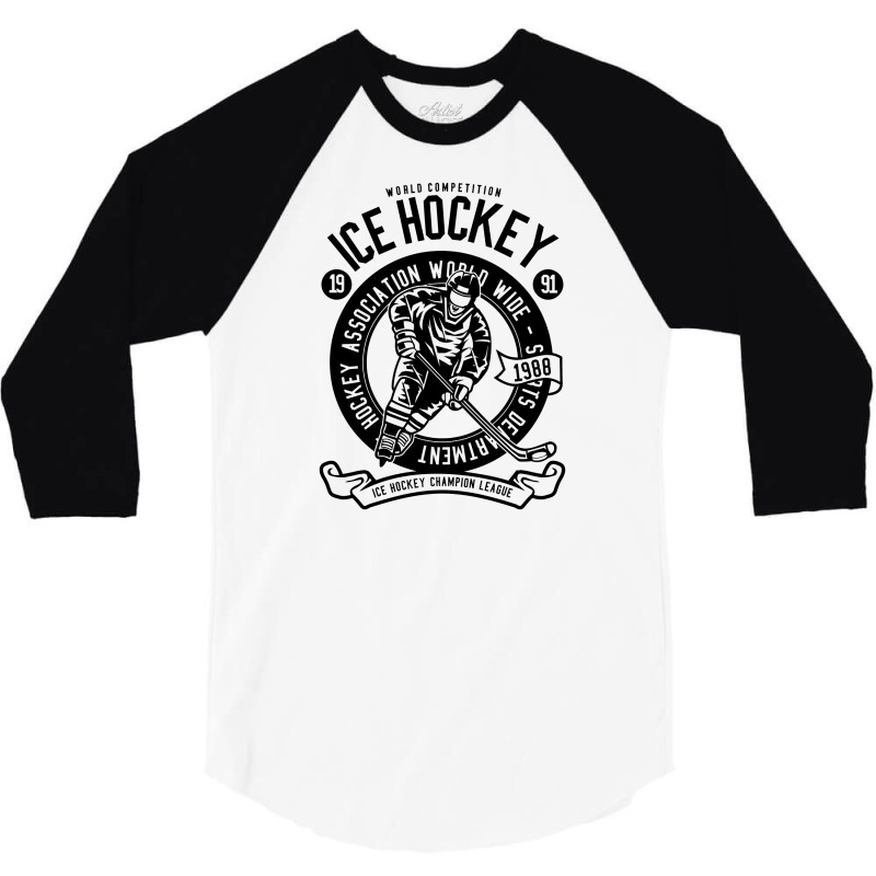 Ice Hockey 3/4 Sleeve Shirt | Artistshot