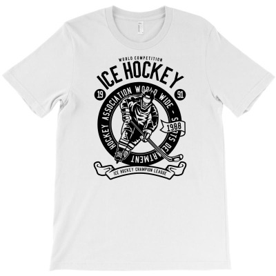 Ice Hockey T-shirt Designed By Rulart