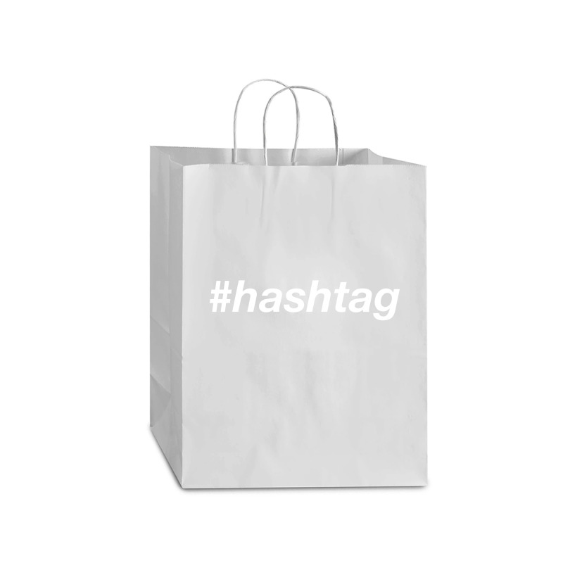 #hashtag T Shirt Mart Paper Bag -13 X 7 X 17 | Artistshot