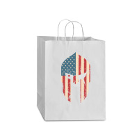 Spartan Warrior Helmet American Usa Flag | Ancient Greek Mart Paper Bag -13 X 7 X 17 | Artistshot