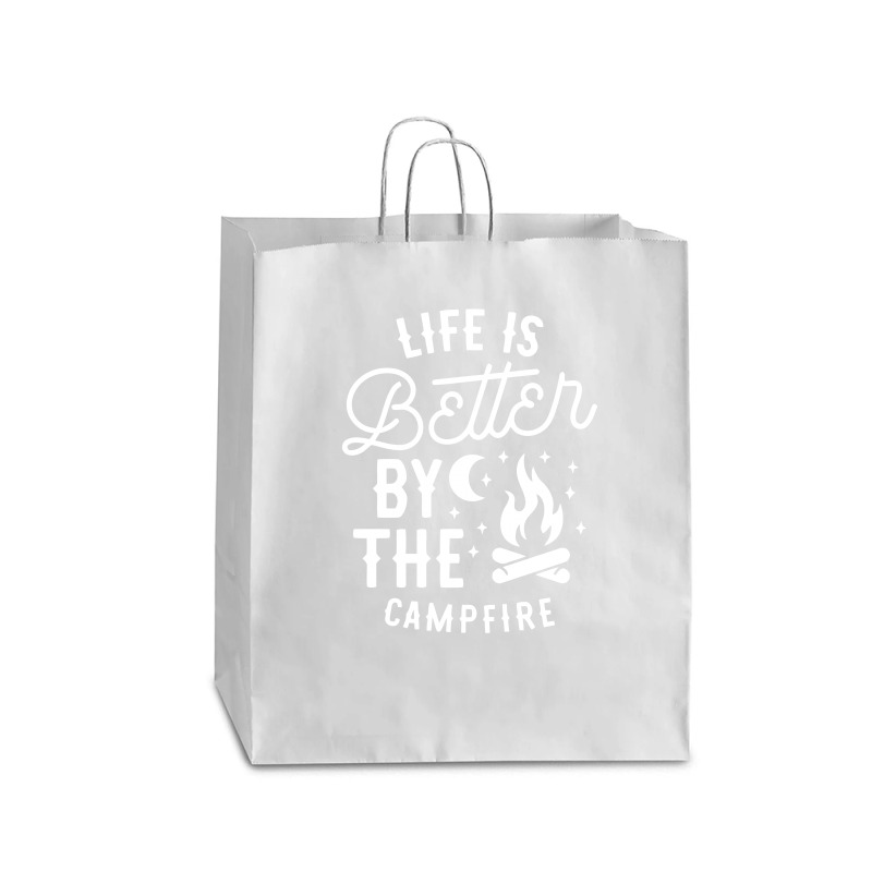 Funny Life Is Better By The Campfire Queen Paper Bag - 16 X 6 X 19 1/4 | Artistshot