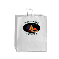 Home Is Tent Funny Queen Paper Bag - 16 X 6 X 19 1/4 | Artistshot