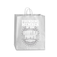 Founding Member Of The Grumpy Old Papa's Club Queen Paper Bag - 16 X 6 X 19 1/4 | Artistshot