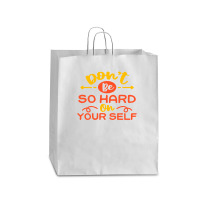 Don't Be So Hard On Yourself Queen Paper Bag - 16 X 6 X 19 1/4 | Artistshot