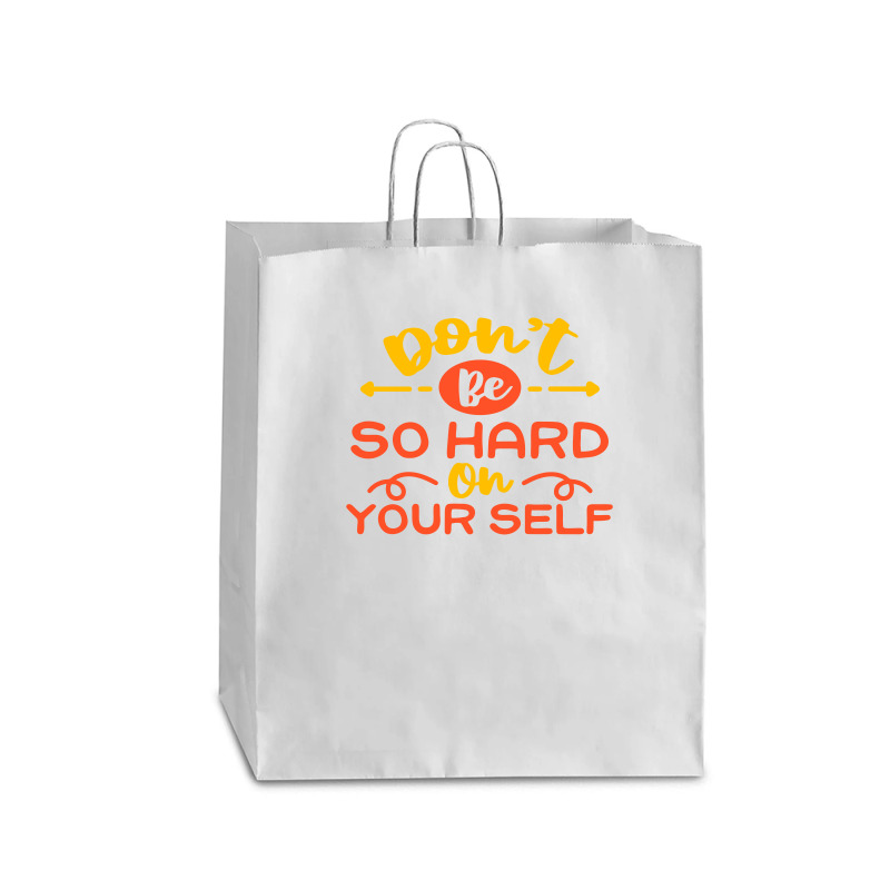 Don't Be So Hard On Yourself Queen Paper Bag - 16 X 6 X 19 1/4 | Artistshot