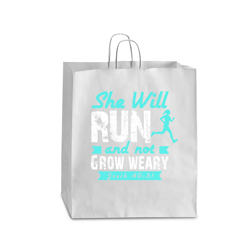 She Will Run And Not Grow Weary Queen Paper Bag - 16 X 6 X 19 1/4 | Artistshot