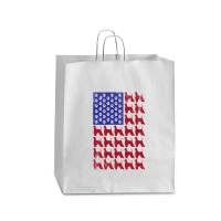 Afghan Hound American Flag Patriotic 4th Of July Queen Paper Bag - 16 X 6 X 19 1/4 | Artistshot