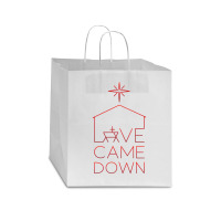 Love Came Down Red Star Paper Bag - 13 X 7 X 13 | Artistshot