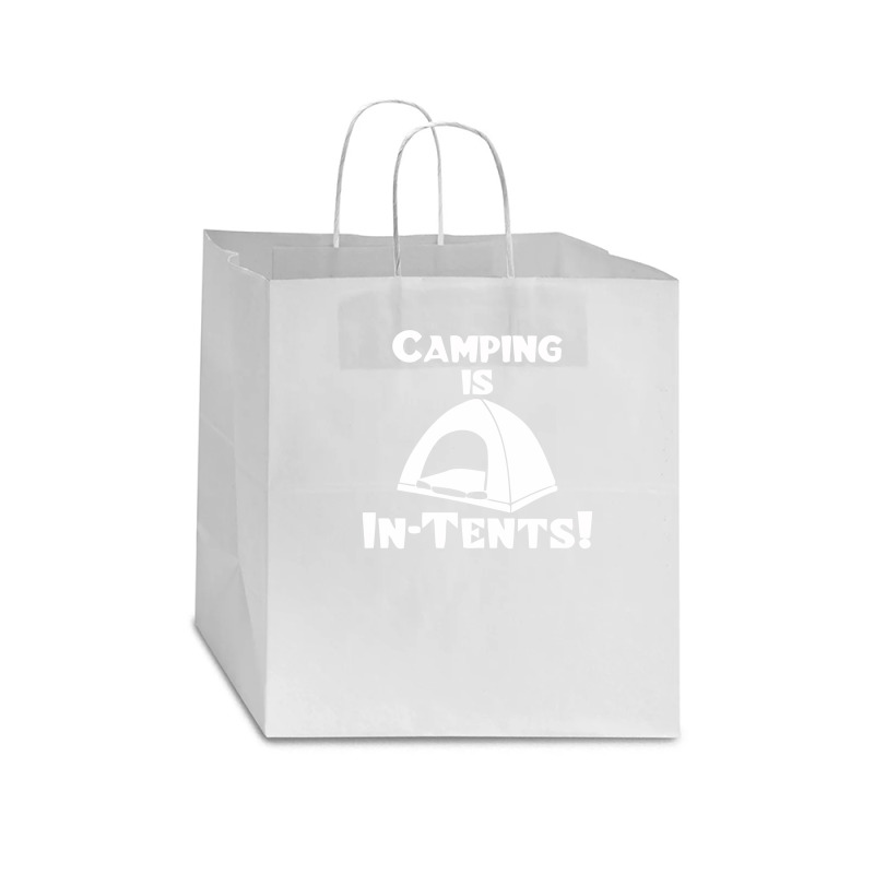 Camping Is Intents Star Paper Bag - 13 X 7 X 13 | Artistshot