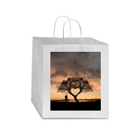 Tree And Heart Star Paper Bag - 13 X 7 X 13 | Artistshot