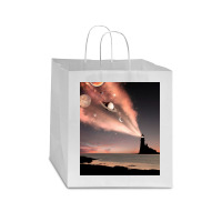 Lighthouse Light Star Paper Bag - 13 X 7 X 13 | Artistshot