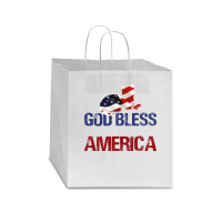 God Bless America Star Paper Bag - 13 X 7 X 13 | Artistshot