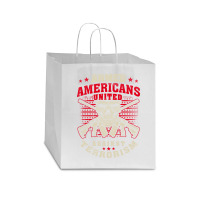 Armed Americans United Against Terrorism Patriot Against Terrorism Star Paper Bag - 13 X 7 X 13 | Artistshot