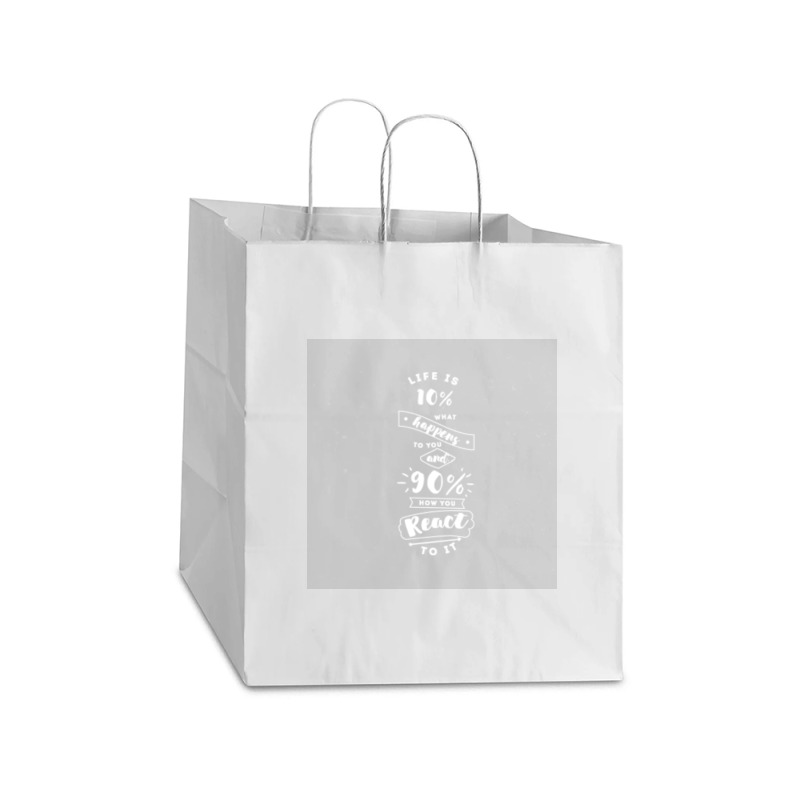 Shirt Take Out Paper Bag - 14 X 10 X 15 1/2 | Artistshot